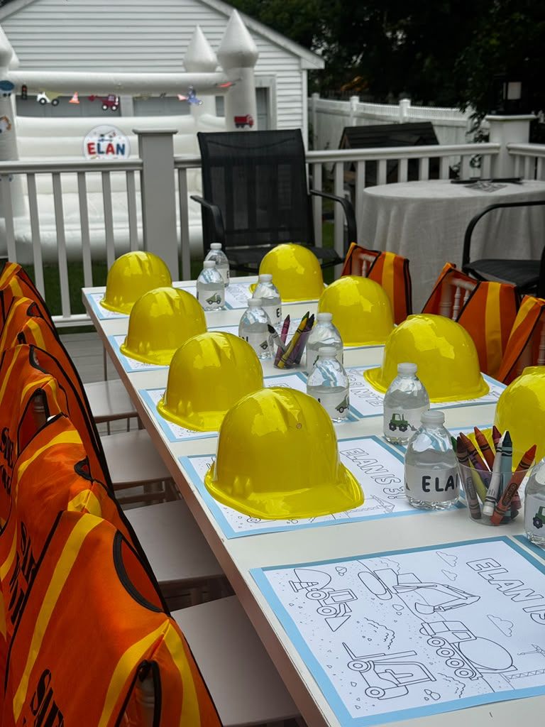 Little Builder Celebration styled with Mini Chairs Atelier boutique rentals NJ NY