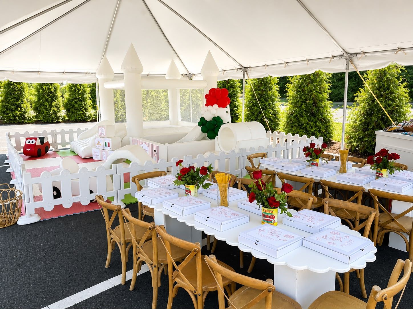 Little Pizzeria Party styled with Mini Chairs Atelier boutique rentals NJ NY